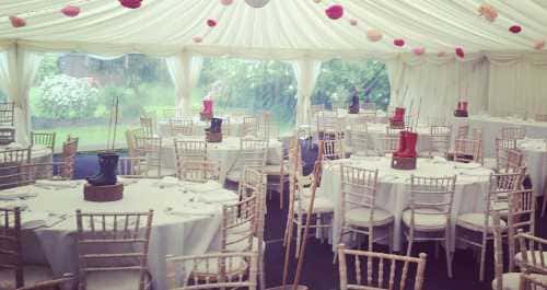 Clearspan marquee decorations