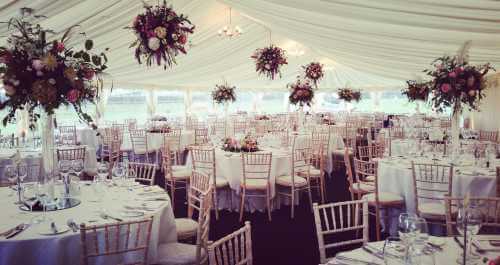 Clearspan marquee interiors