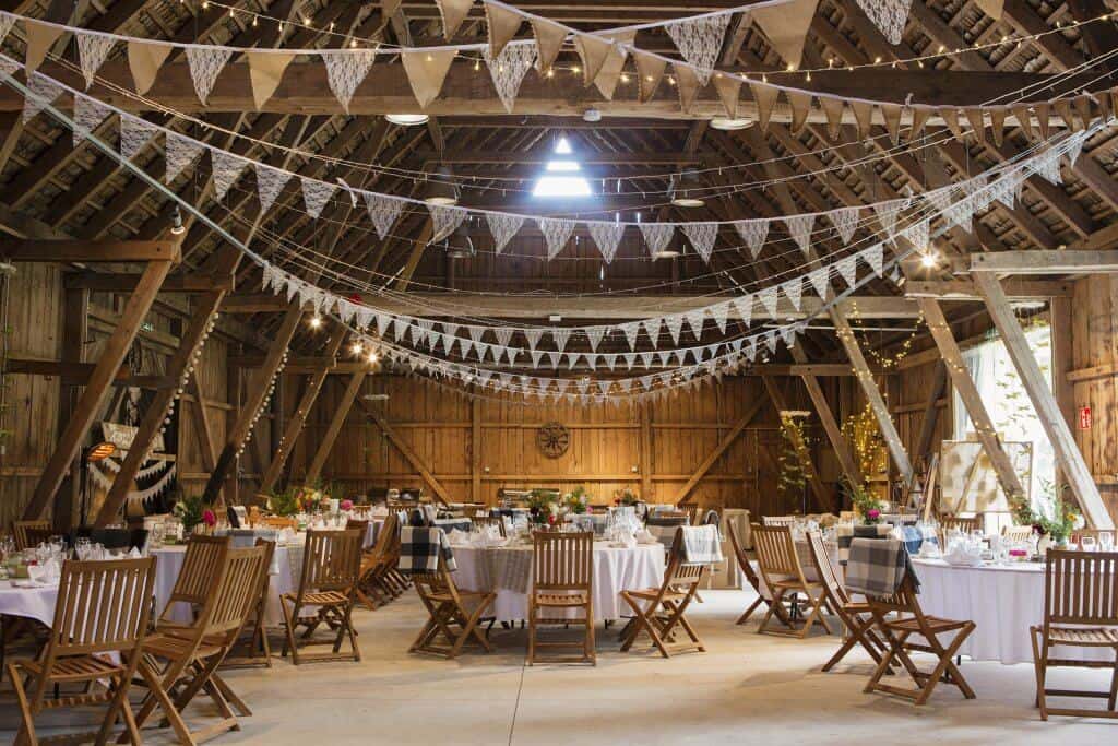 Barn wedding interiors